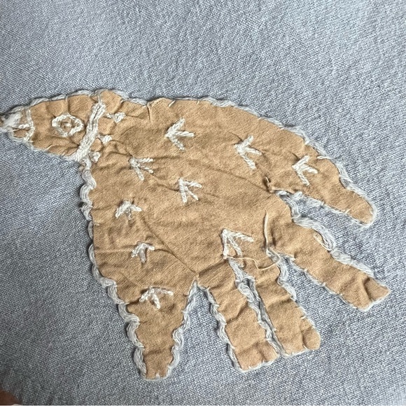 Passports Of Pier 1 Imports Vintage Chambray Button Up Animal Appliqués Size S - Picture 4 of 15